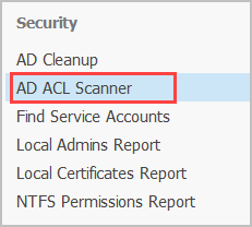 select acl scanner