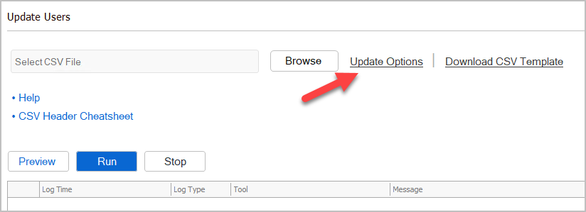 update proxyaddress options