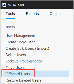 select offboard users